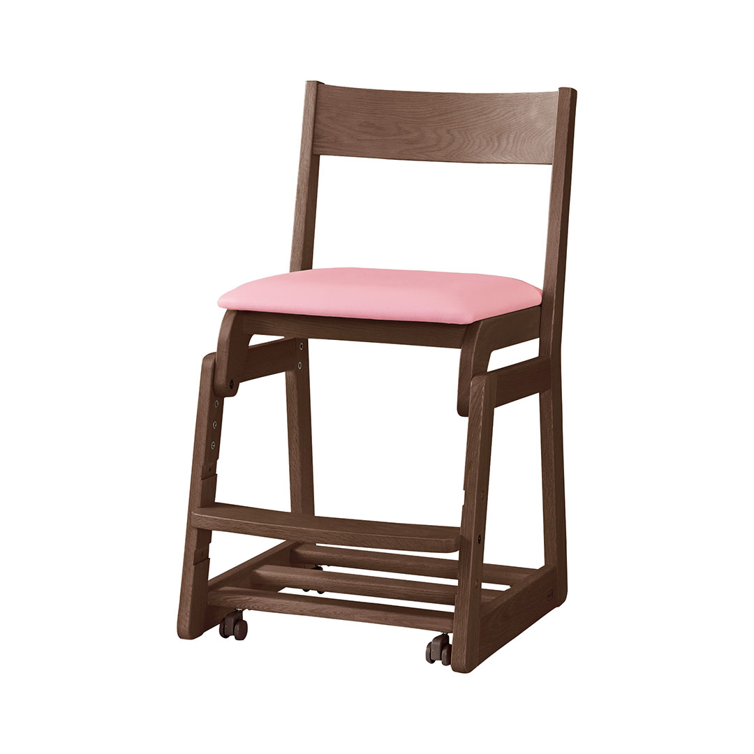 DSC-5308デスクチェア（脚カラー：カフェオーク） ブルー