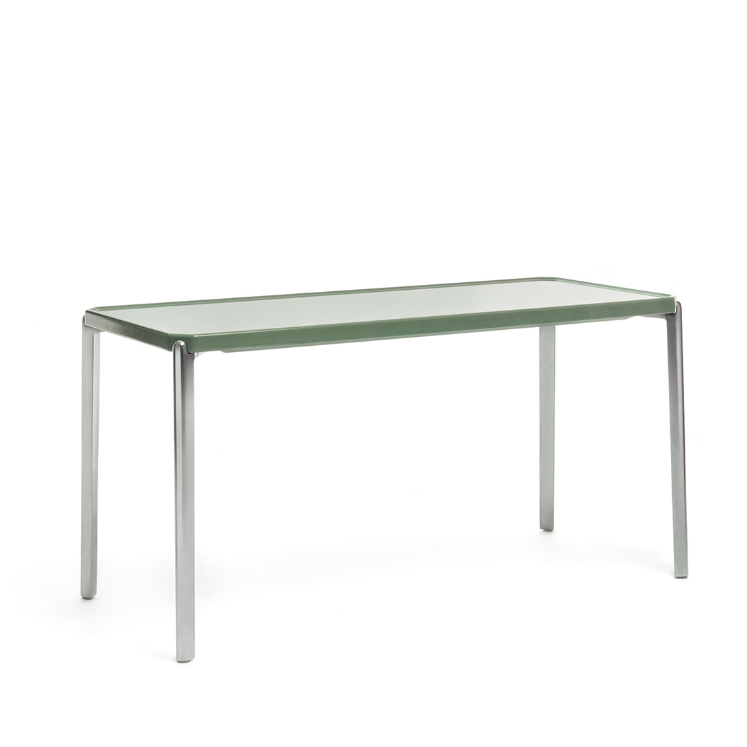 Tambour Concrete 長方形(脚カラー:ポリッシュ) ホワイト