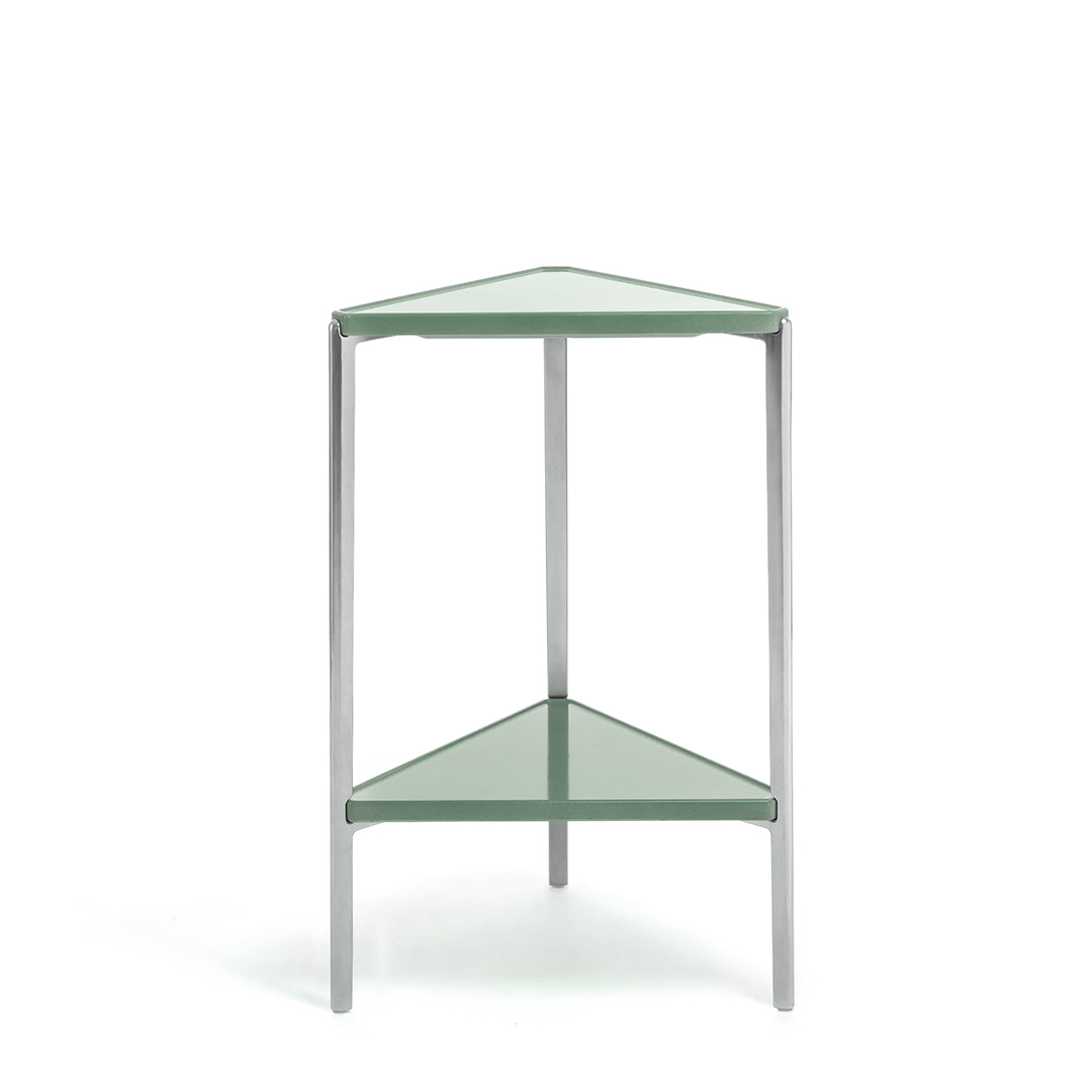 Tambour Concrete 三角形2段（脚カラー：ポリッシュ） ホワイト