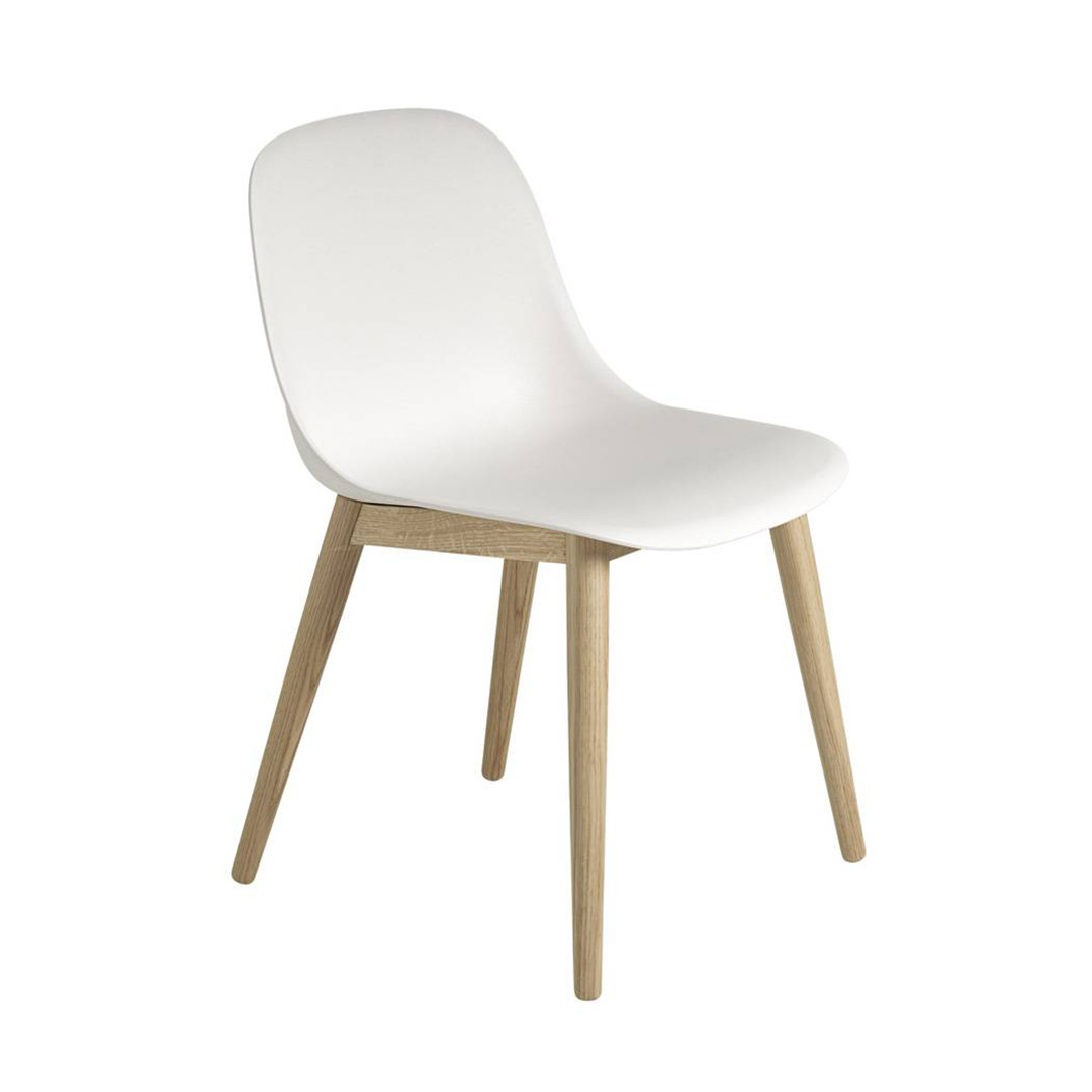 FIBER SIDE CHAIR / WOOD BASE オークル