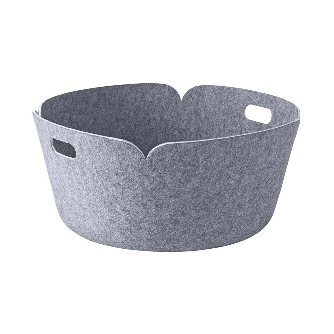 RESTORE ROUND BASKET ブラックメランジェ