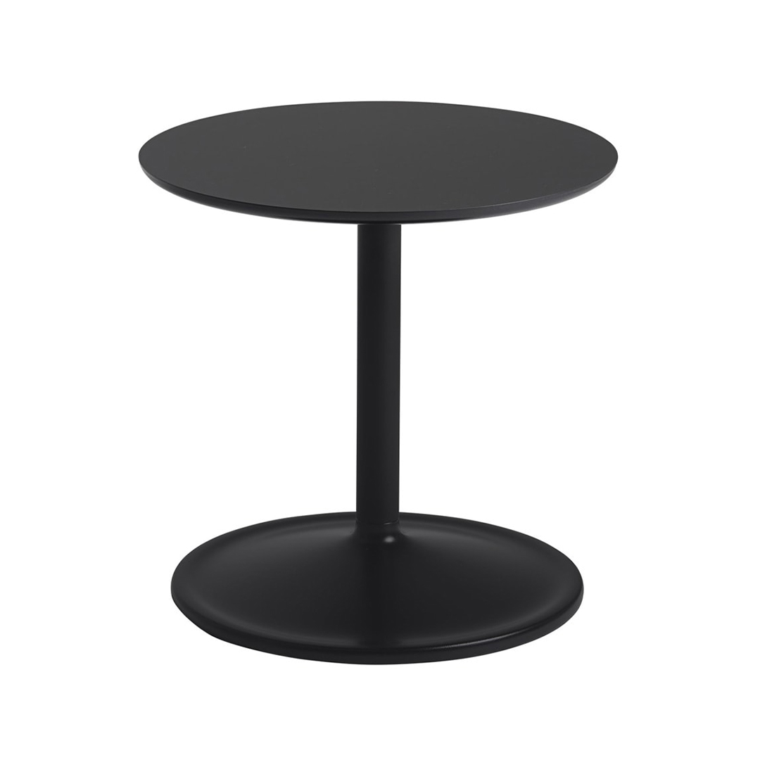 SOFT SIDE TABLE /Φ41 H40 (脚カラー:ブラック) ソリッドスモークオーク