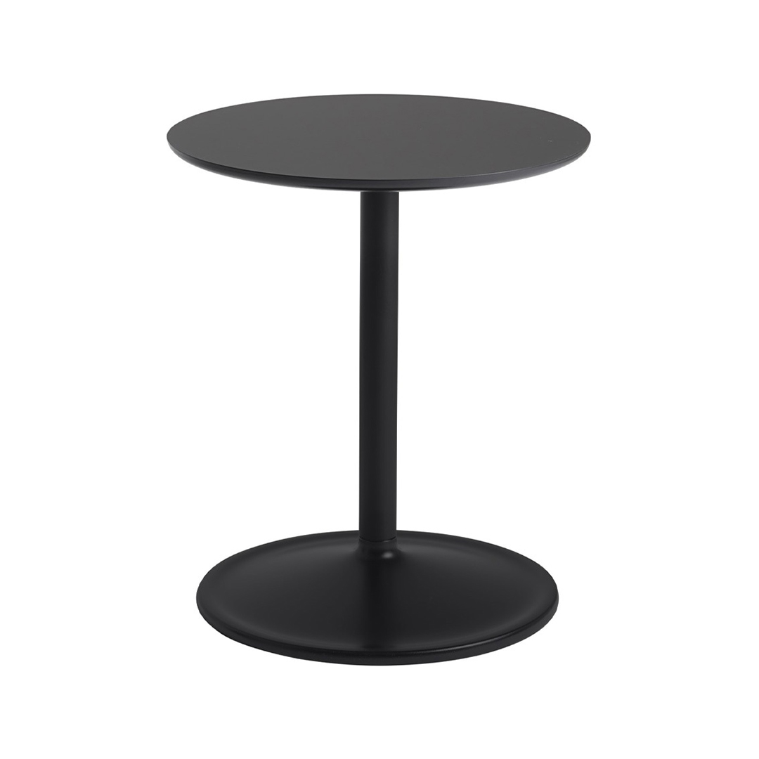 SOFT SIDE TABLE /Φ41 H48 (脚カラー:ブラック) ソリッドスモークオーク