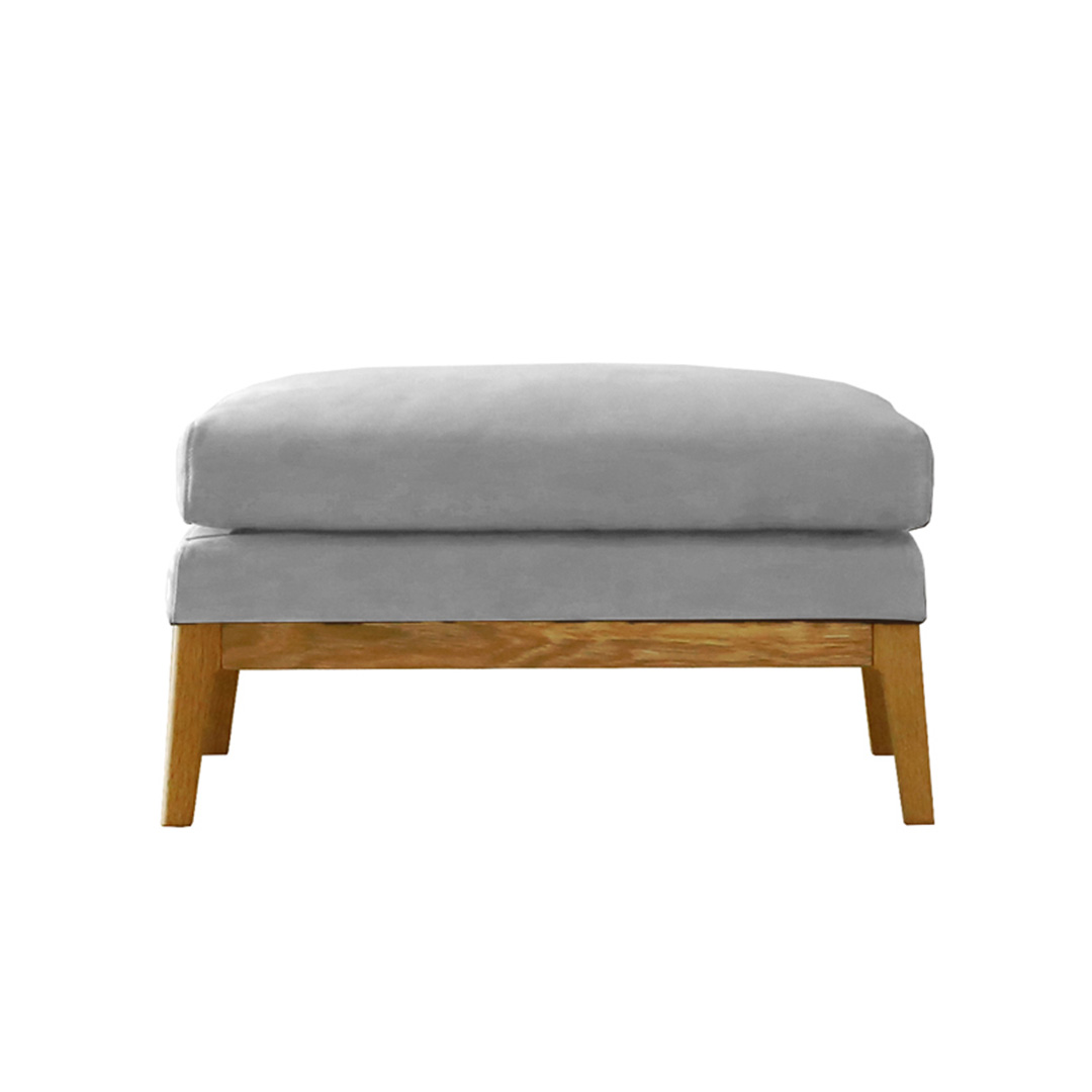 フラッチェソファ オットマン(脚カラー:ホワイトオーク) グレー
