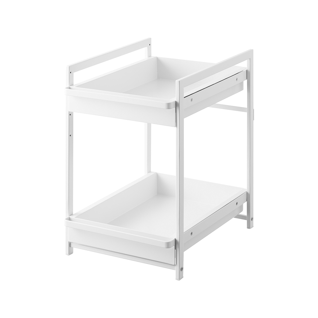 シンク下スライドラック タワー 2段 ブラック