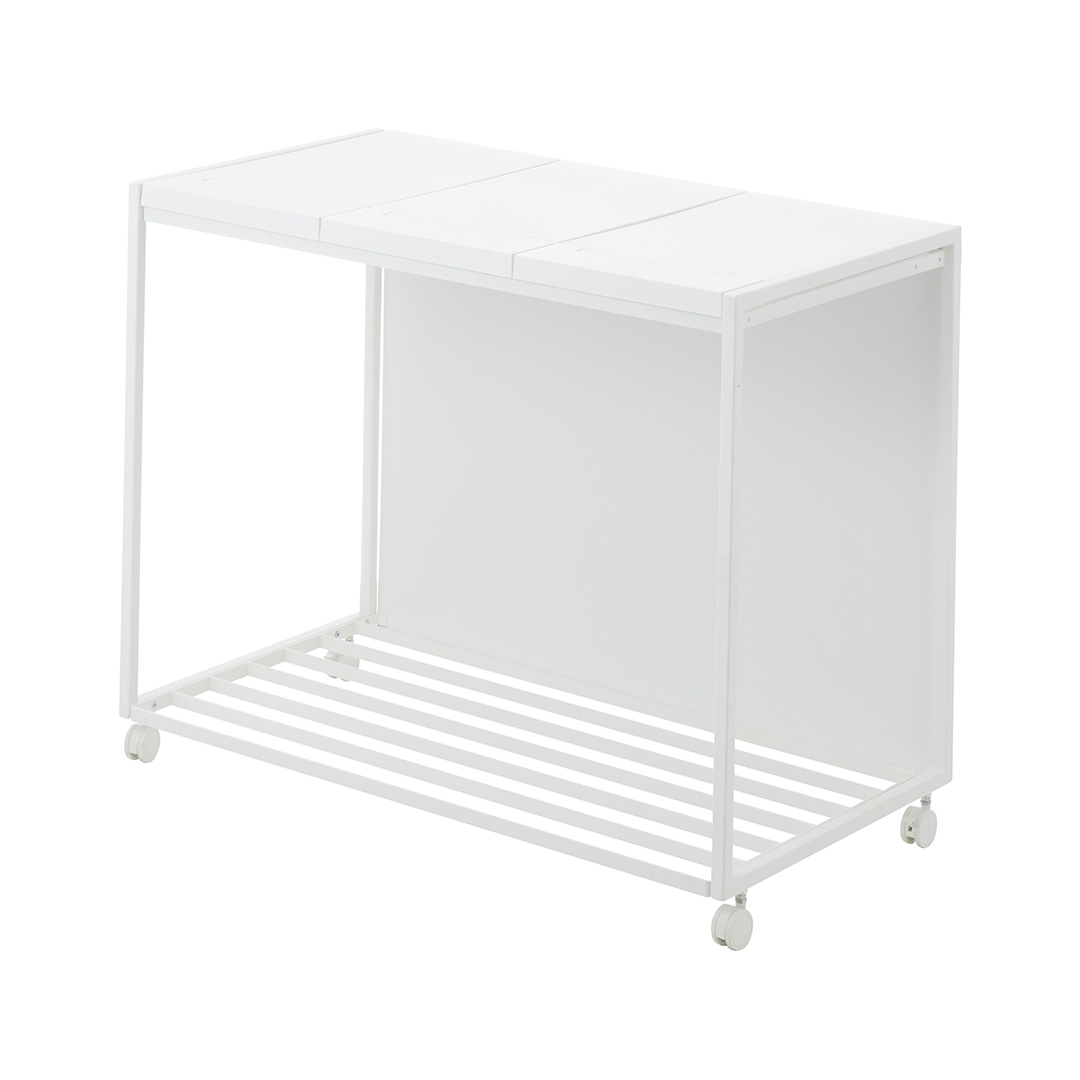 蓋付き目隠し分別ダストワゴン タワー 45L 3分別 ブラック