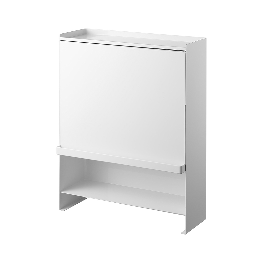 前が開く 隠せる調味料ラック タワー ブラック