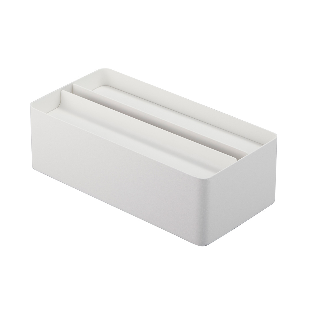 蓋付きペーパータオルケース タワー ブラック