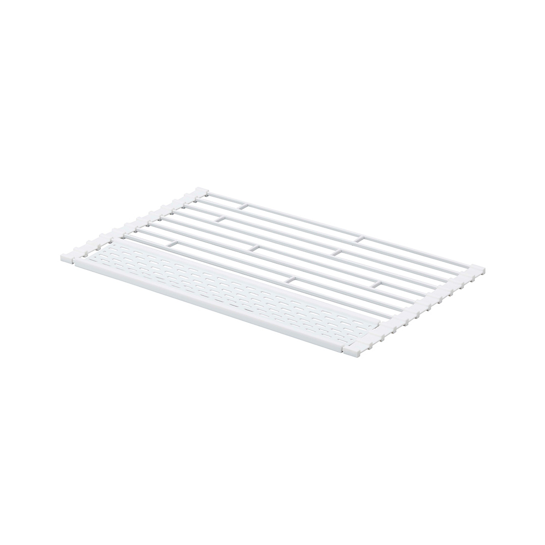 折り畳み水切り タワー  シリコーントレー付き S ブラック