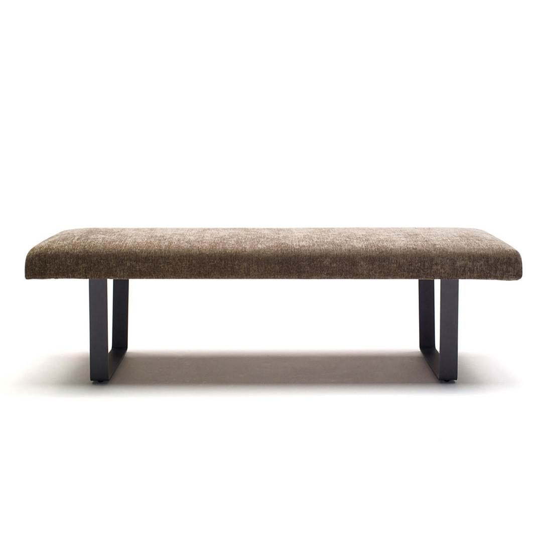 MD101BC ベンチ W160（脚カラー：ブラック） LMS-6（ブラウン）