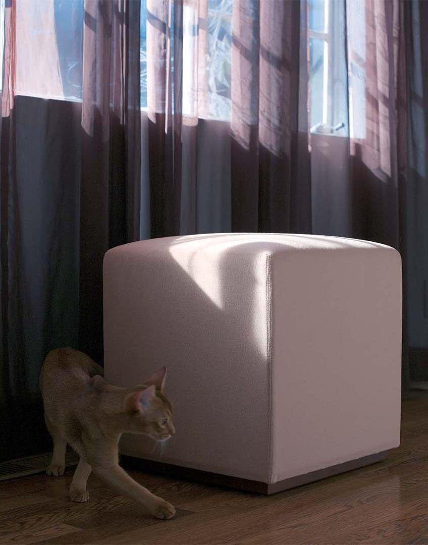 NC004L スツール(脚カラー:ブラック) ADC-7(レッド)