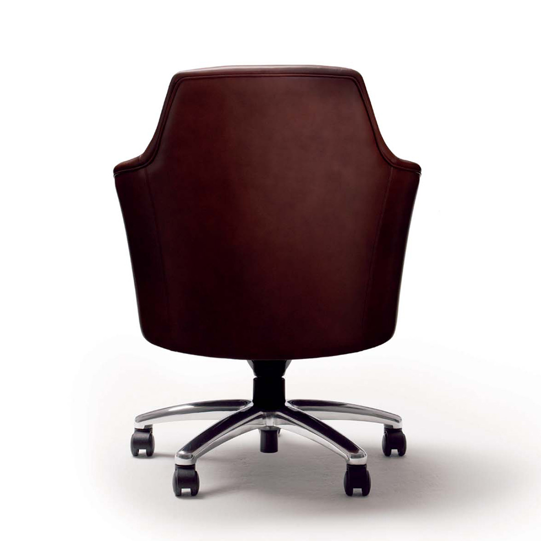 NC015H エグゼクティブチェア（脚カラー：シルバー） AVS-3（ブラウン）