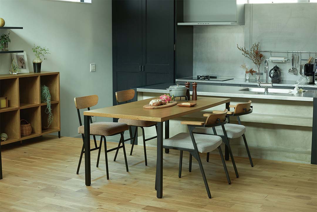 Karla dining table Lsize OAK色[NA]