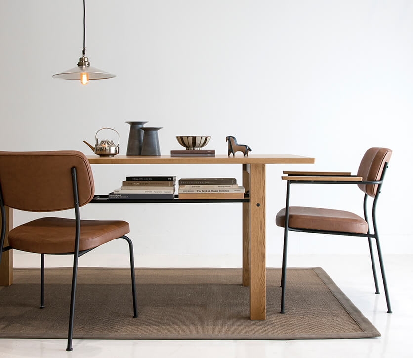 FOLK ダイニングテーブル パウダ-ホワイト