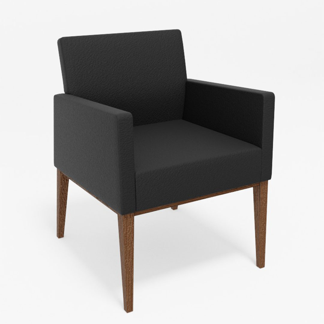 ロッタダイニングチェア肘付(脚カラー:CMWS) ディナミカ9191