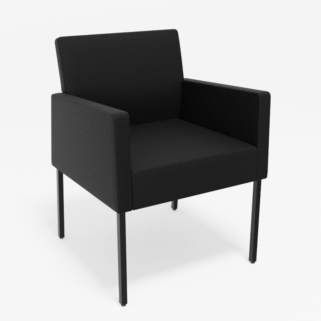 ロッタダイニングチェア肘付（脚カラー：ブラック） ディナミカ9180