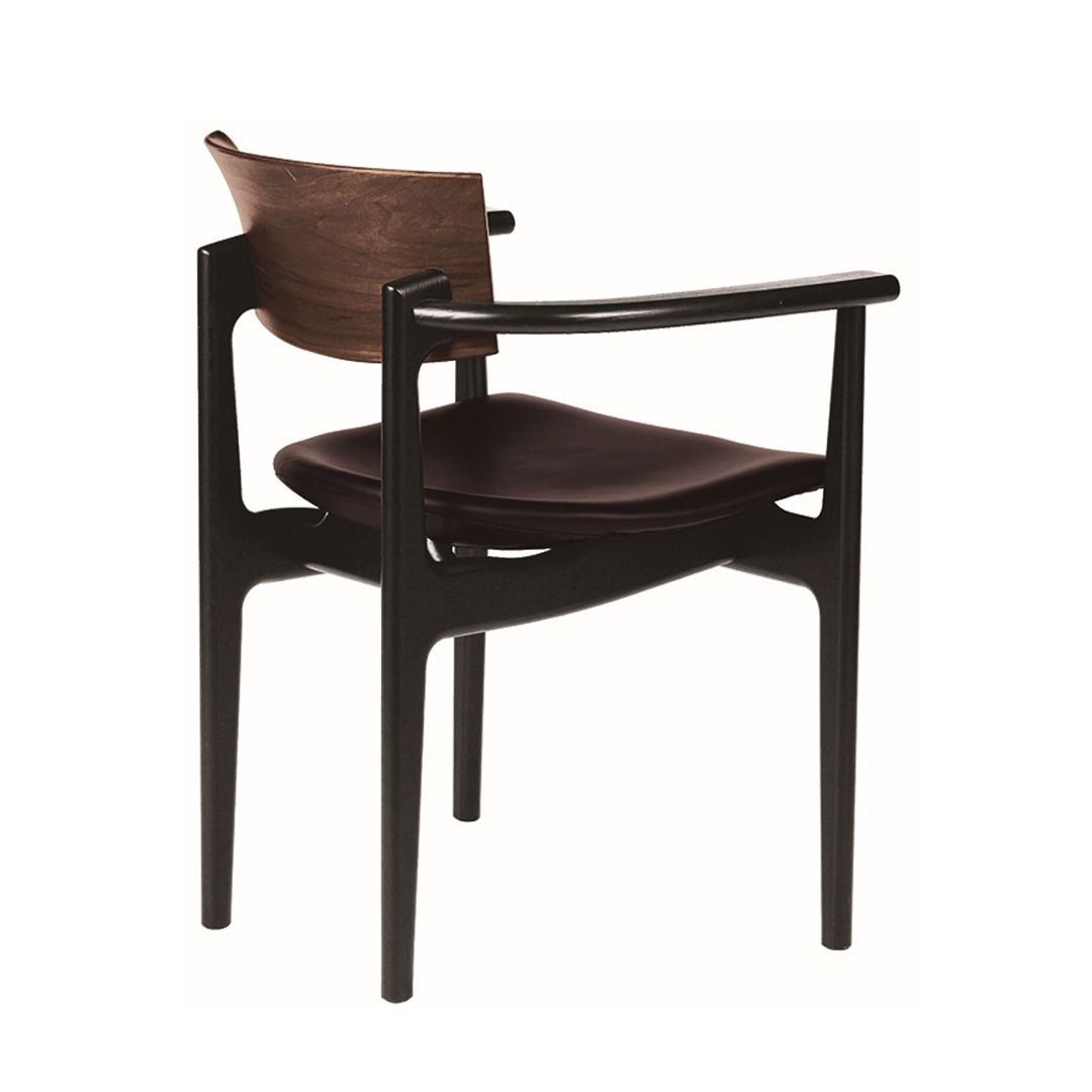 シックアームチェア ウォールナットWP/オークBP