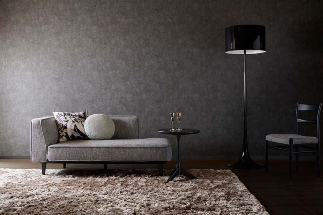 コノマカウチソファ R（脚カラー：ブナBP） バルー18 グレー