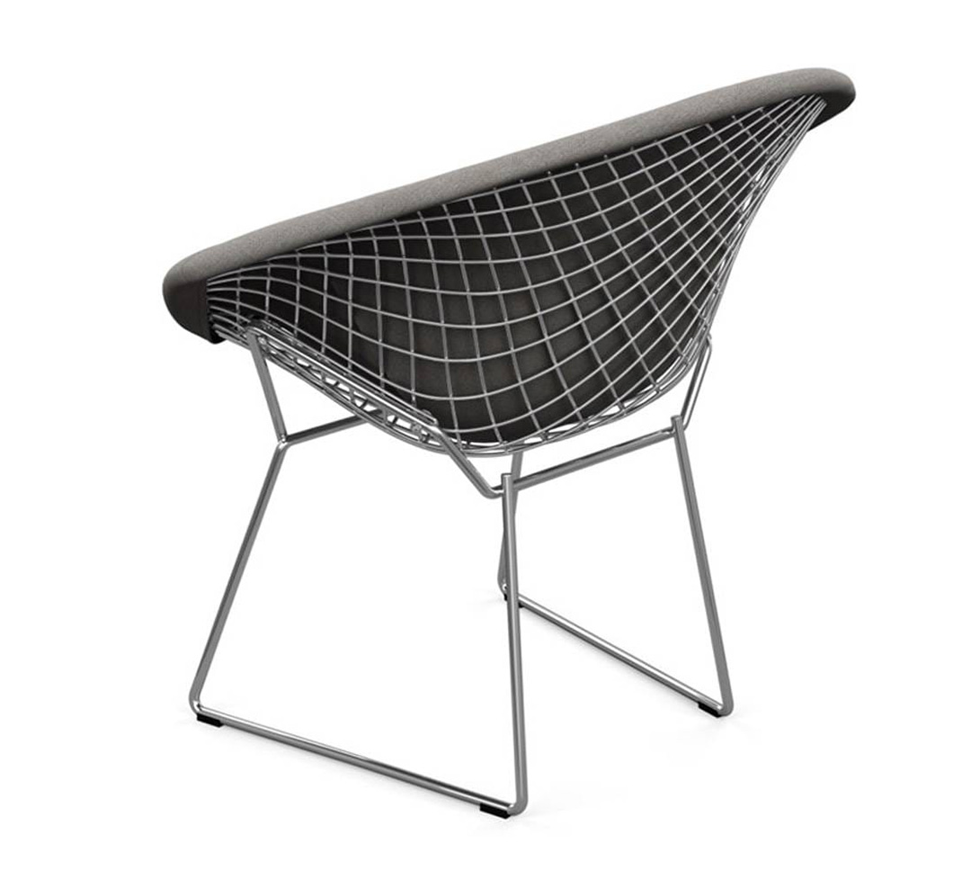 LOUNGE SEATING ダイヤモンドアｰムチェア フルカバｰ（脚カラｰ：ブラック） トーナス4_130