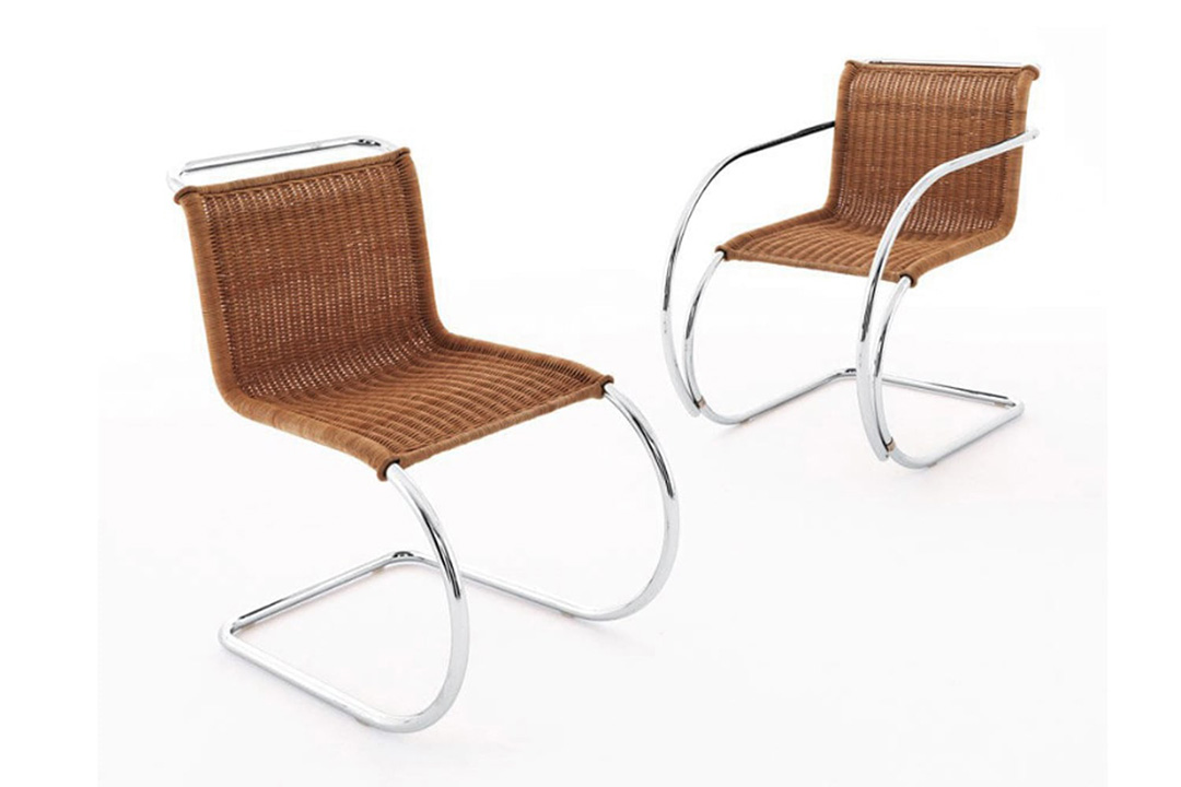 MR CHAIR アームレスチェア 籐張り