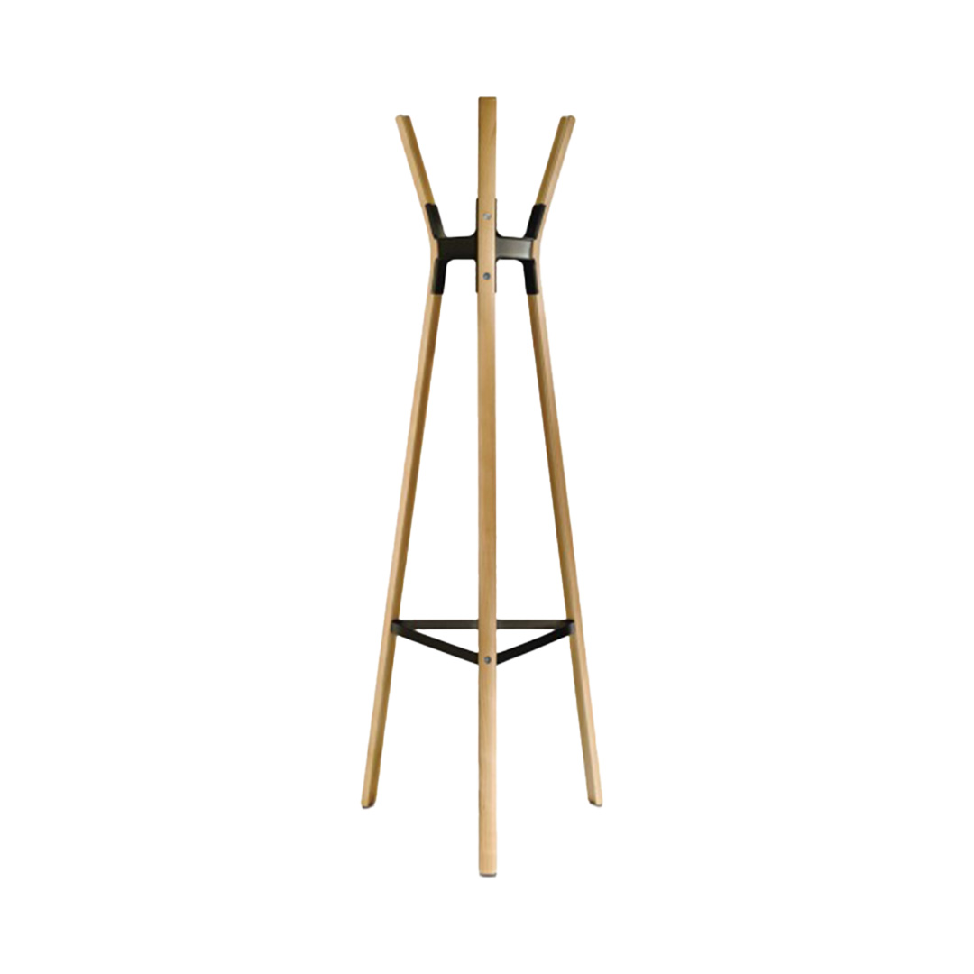 STEELWOOD COAT STAND（ナチュラルビーチ) ナチュラル・ホワイト