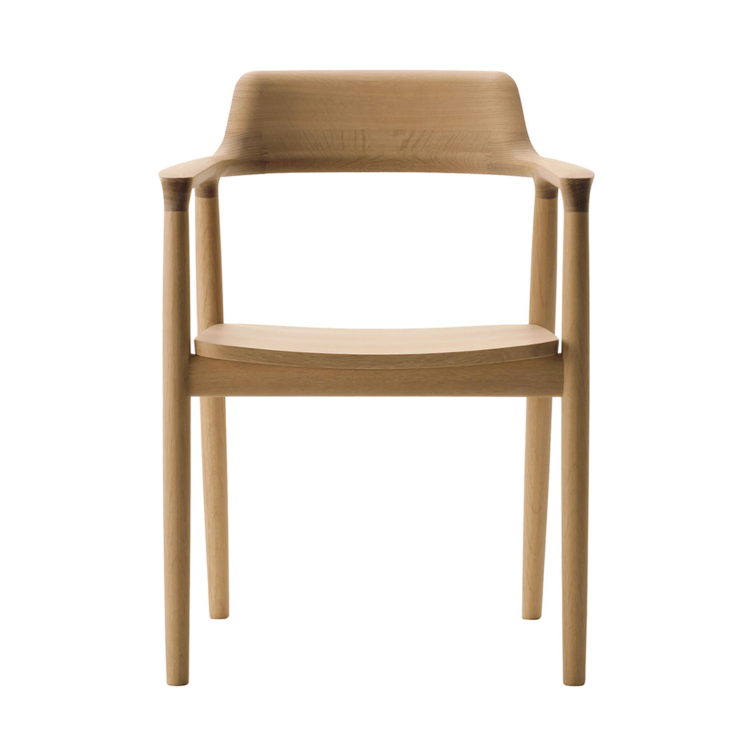 HIROSHIMAアームチェア オーク（板座） C-0ナチュラルクリア