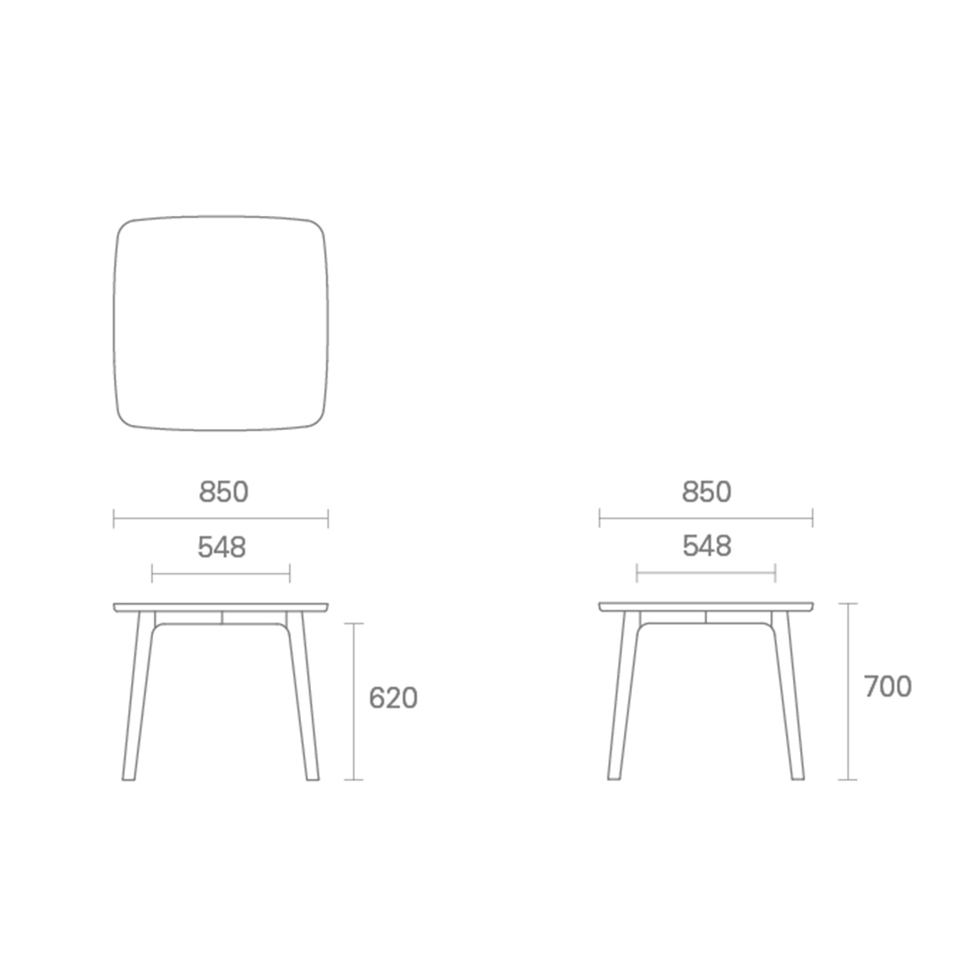 HIROSHIMAダイニングテーブル85 ビーチ NL-0ナチュラルホワイト