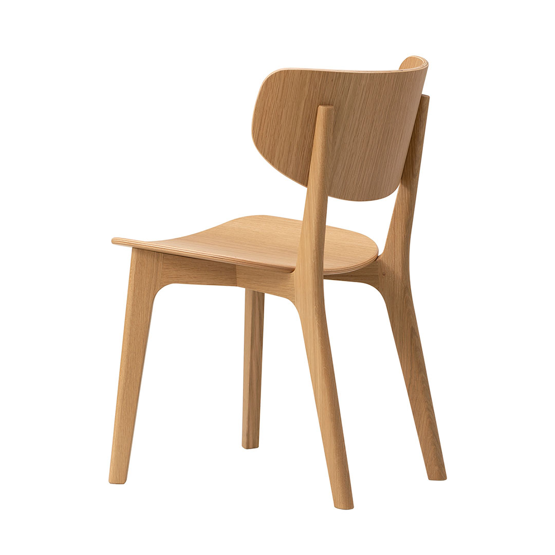 Roundishチェア オーク（板座） C-0ナチュラルクリア