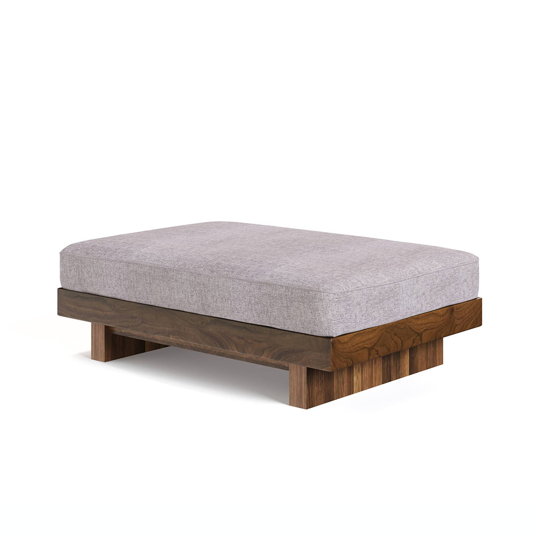 デニッシュソファオットマン 9060（脚カラー：ウォールナット） RANK3 FLORUS（シルバー）