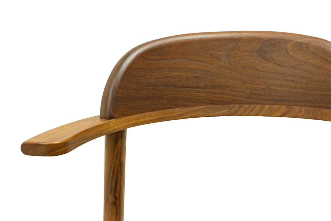 YU UC2-B ダイニングチェア(脚カラー:ウォールナット) RANK1 UP(ブラック)