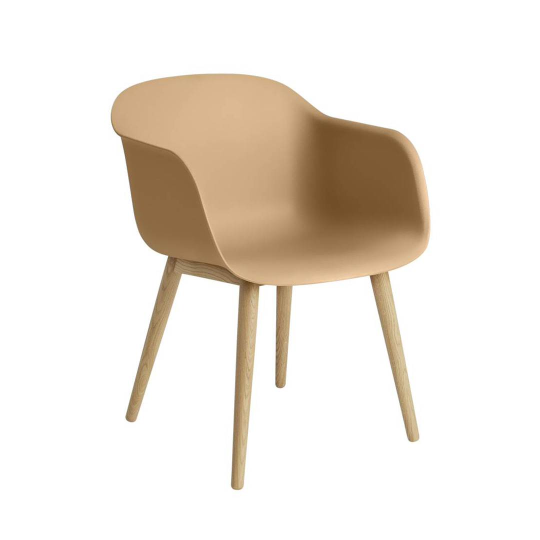 FIBER ARMCHAIR / WOOD BASE ナチュラルホワイト