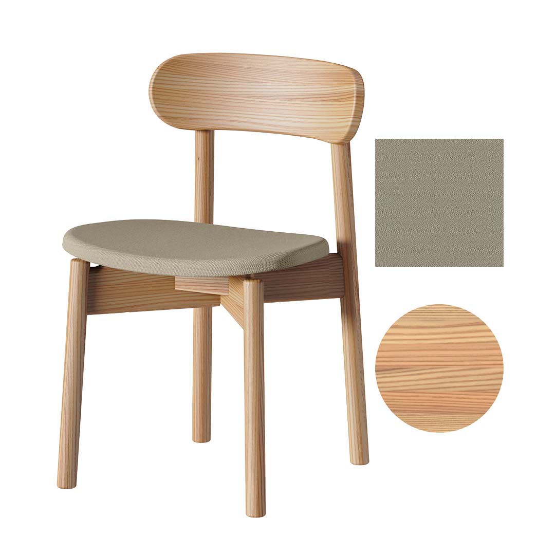 アームレスチェア Natural × Vidar4 222