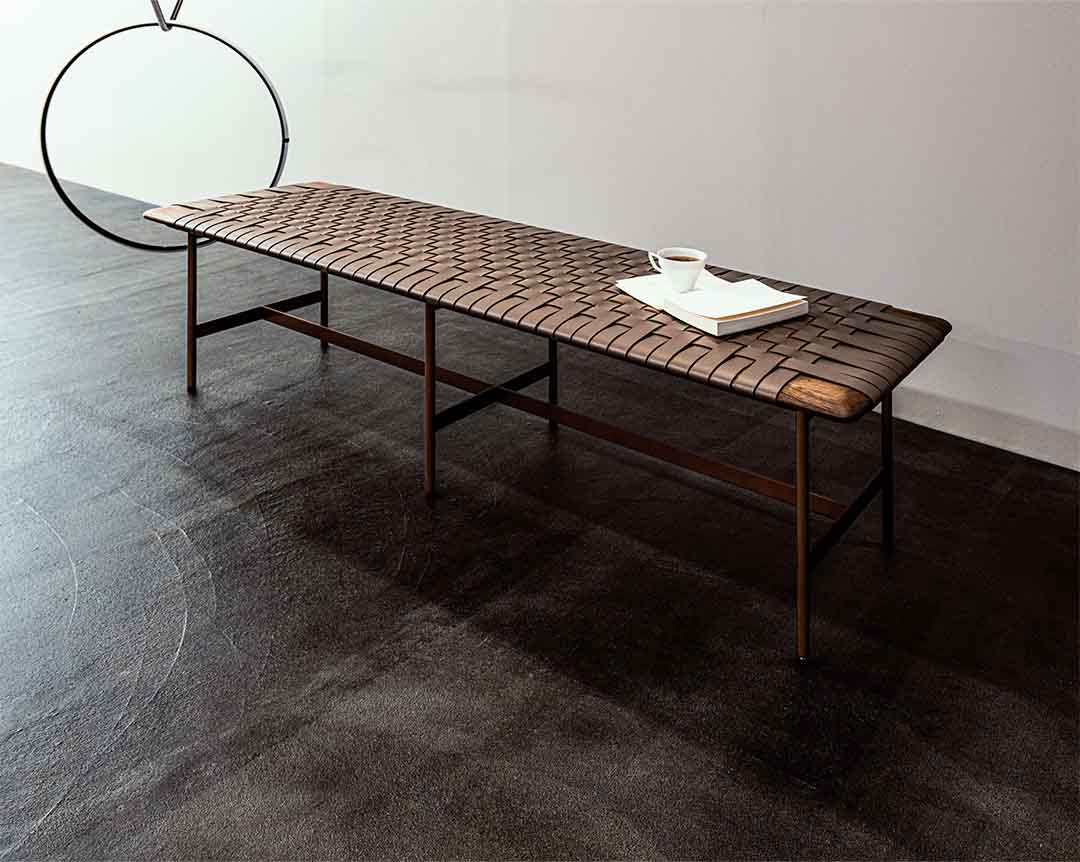 MT BENCH W1810(脚カラー:ウォールナット) TL-TG トープグレー