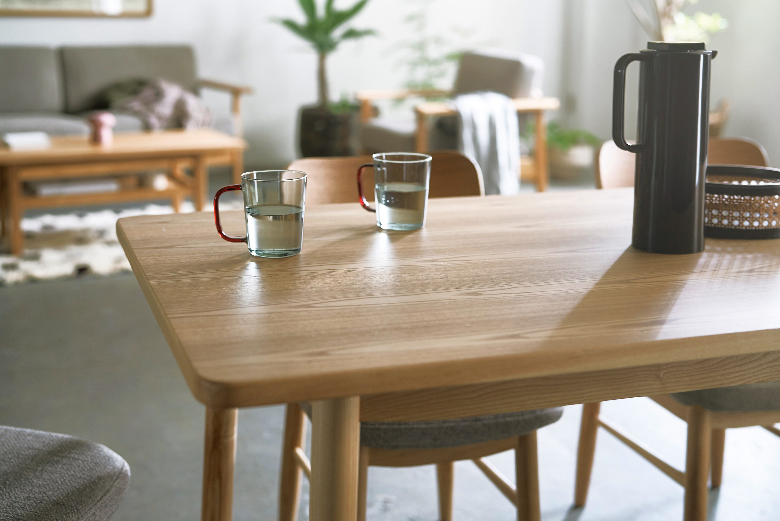 saucer dining table W1400 ナチュラル