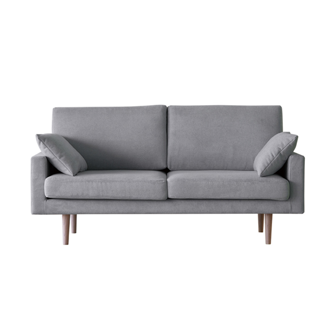 レオソファ 2.5人掛け(脚カラー:ウォルナット) ダークグレー