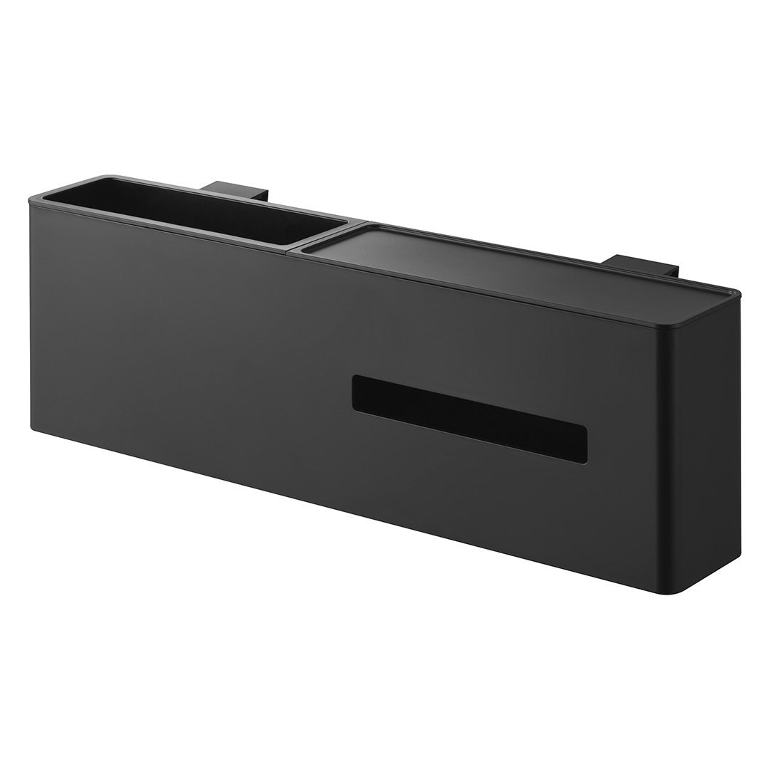 引っ掛けティッシュケース＆ダストボックス タワー ホワイト