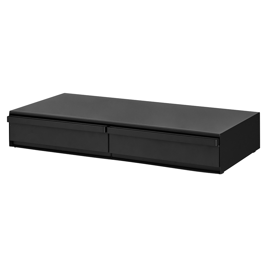 ツーウェイキッチン家電下引き出し&スライドテーブル タワー W80 ホワイト