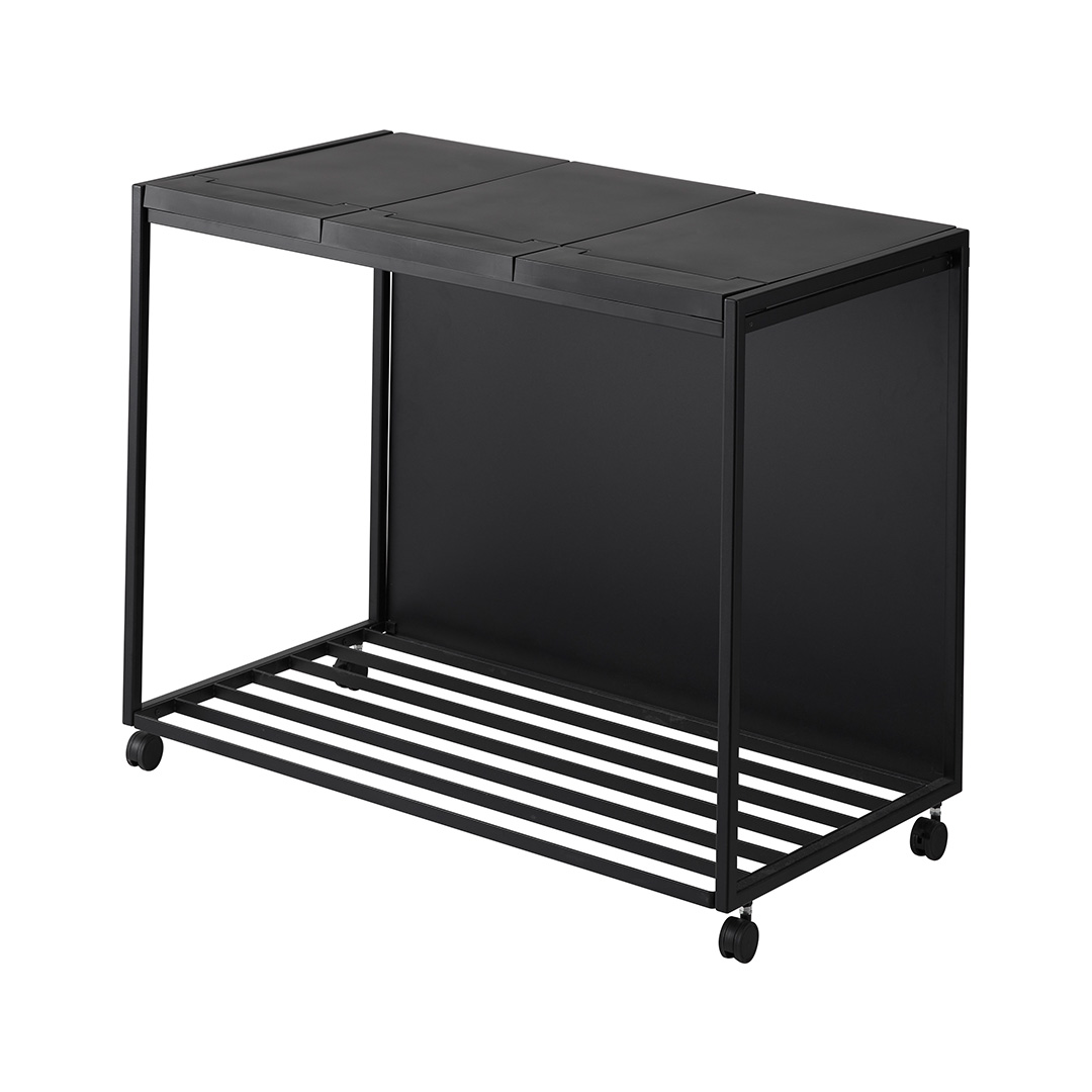 蓋付き目隠し分別ダストワゴン タワー 45L 3分別 ホワイト