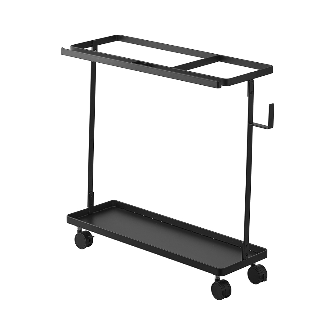 キャスター付きフィットネスグッズ収納ラック タワー ホワイト