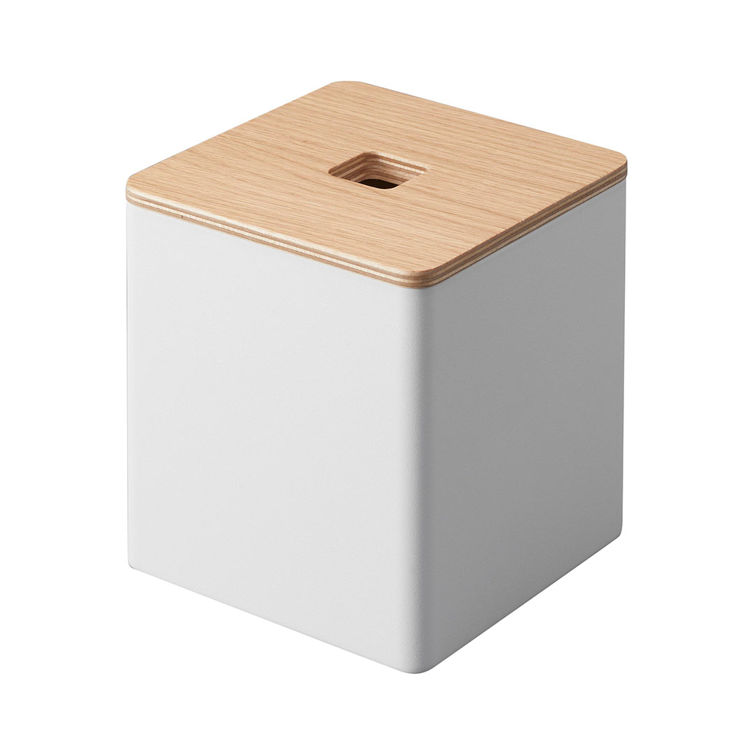 上から出せるティッシュ&トイレットペーパーケース リン ブラウン