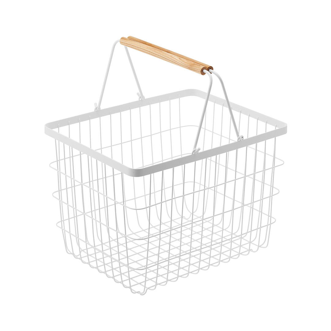 ランドリーバスケット トスカ M ホワイト