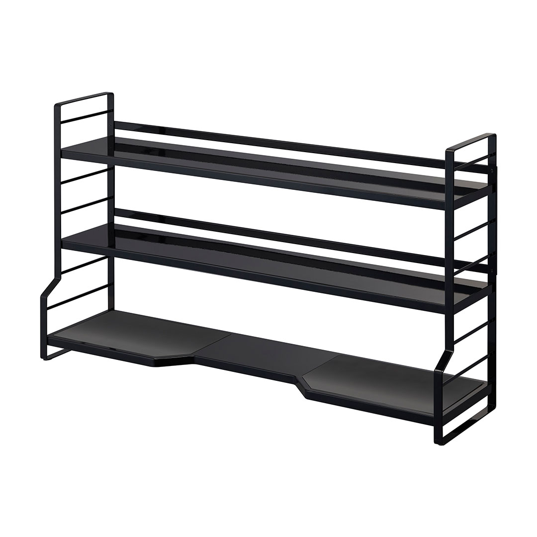 コンロ奥ラック 3段 タワー ホワイト