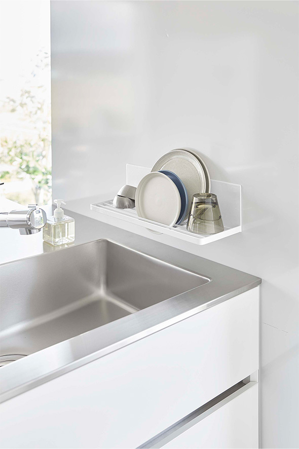 マグネット水切りラック タワー ホワイト