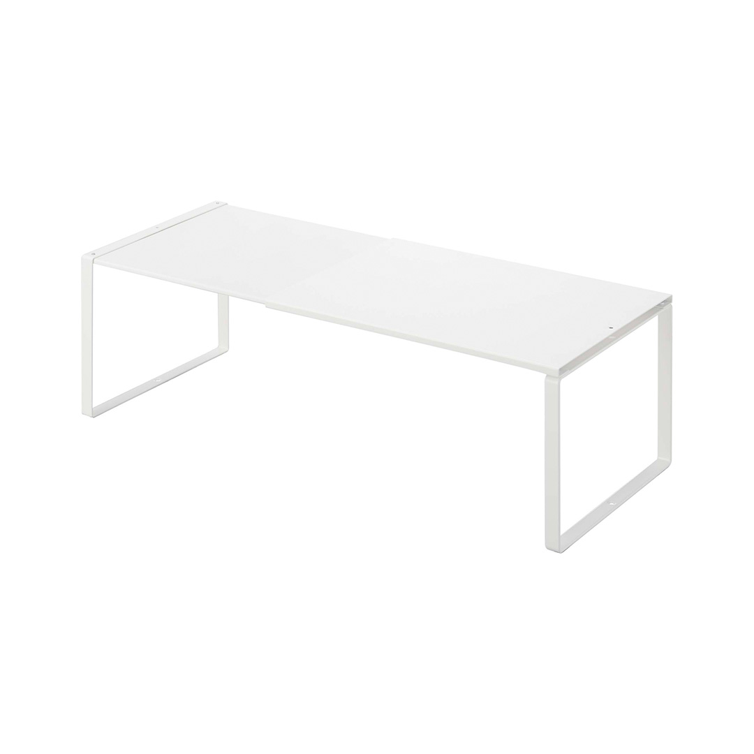 伸縮収納棚 プレート ホワイト