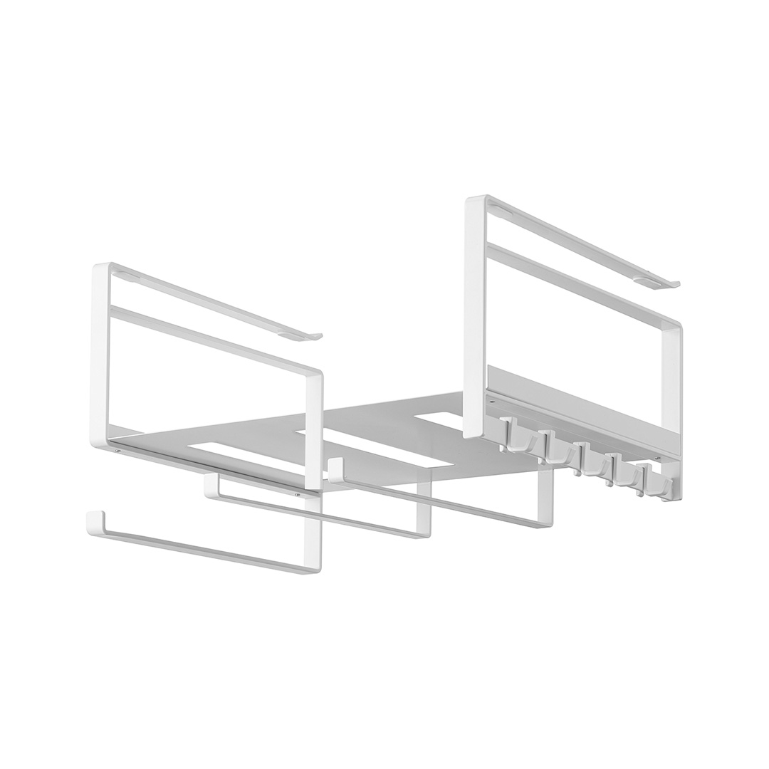戸棚下多機能ラック プレート ホワイト