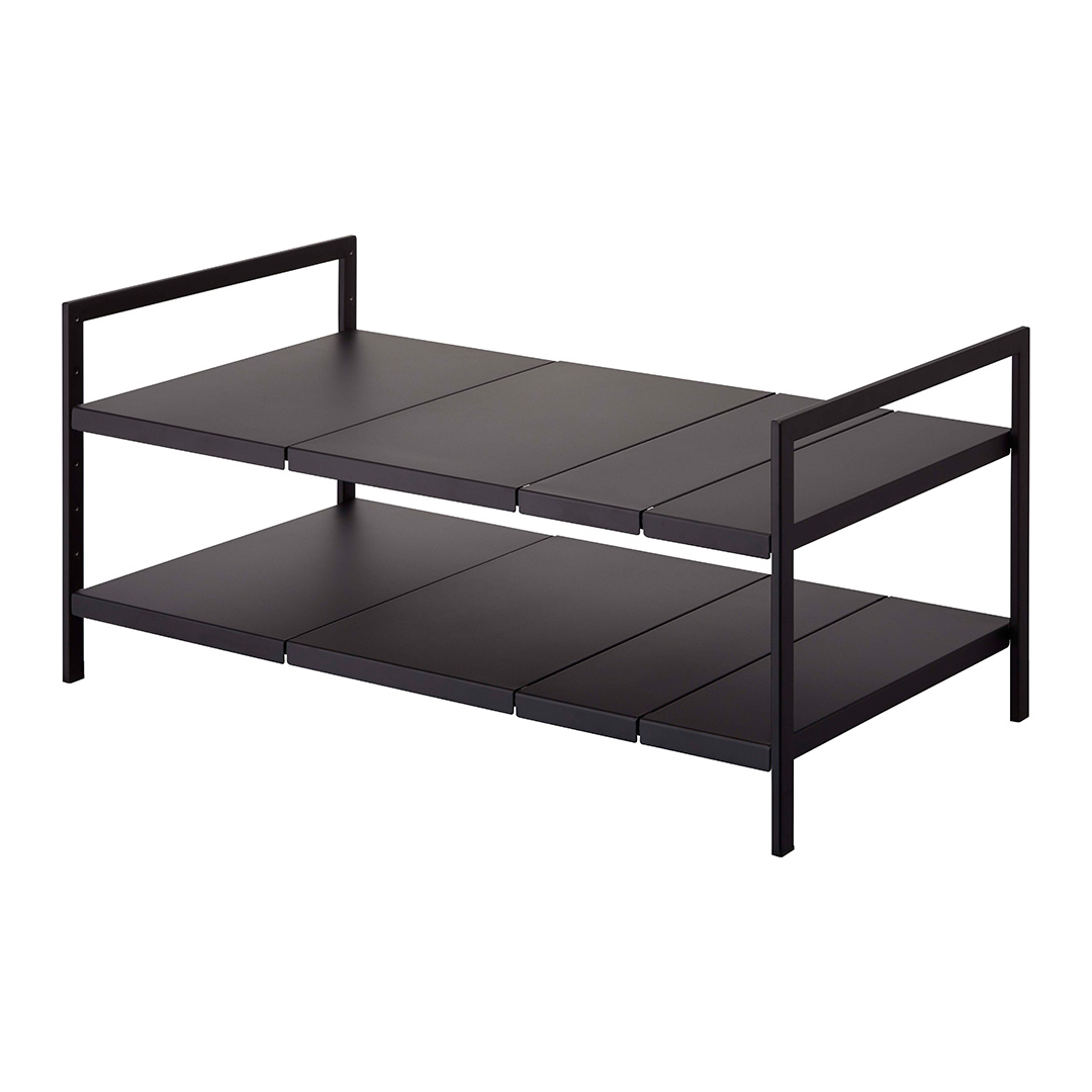 伸縮シンク下ラック 2段 タワー D40 ホワイト