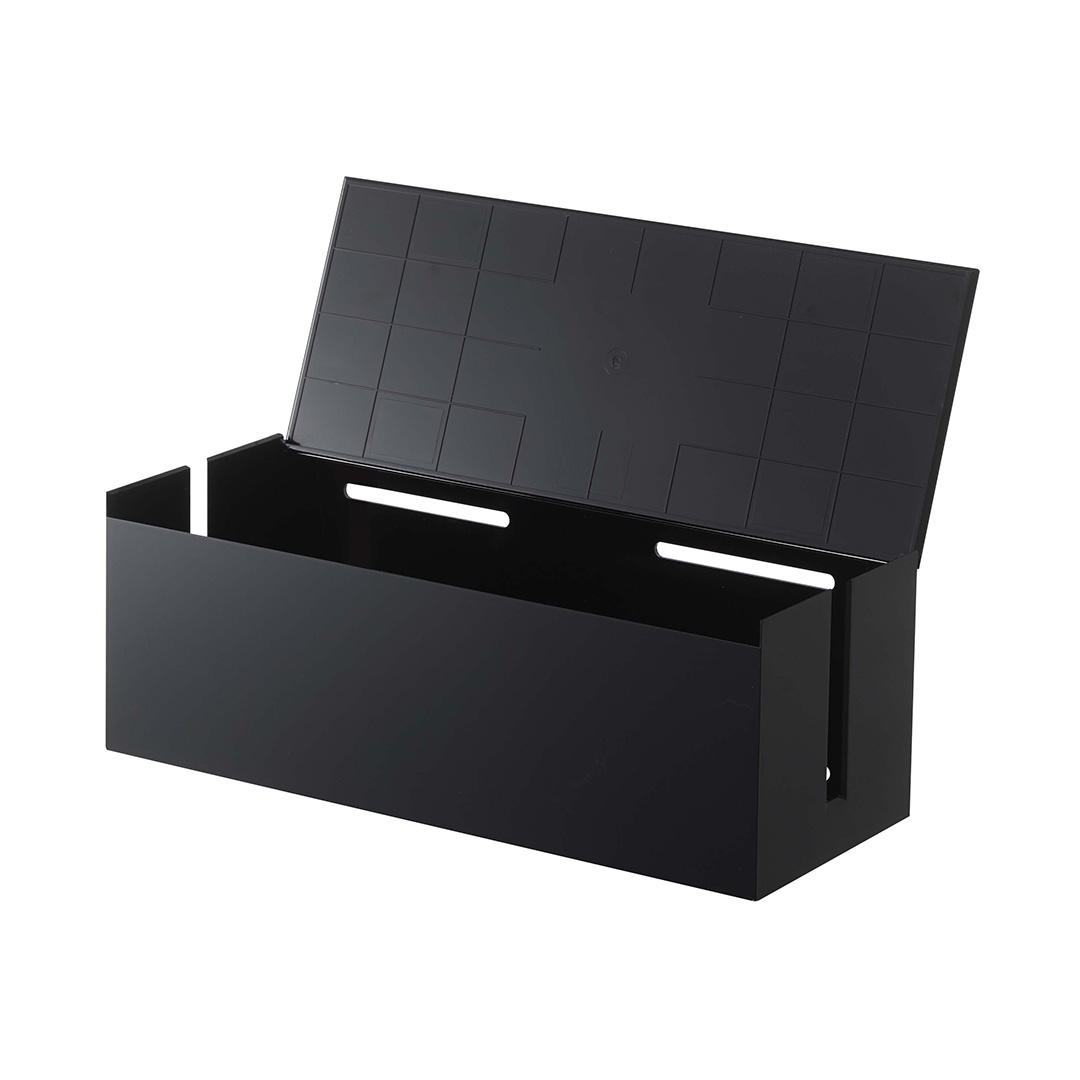 テレビ裏ケーブルボックス スマート ブラック