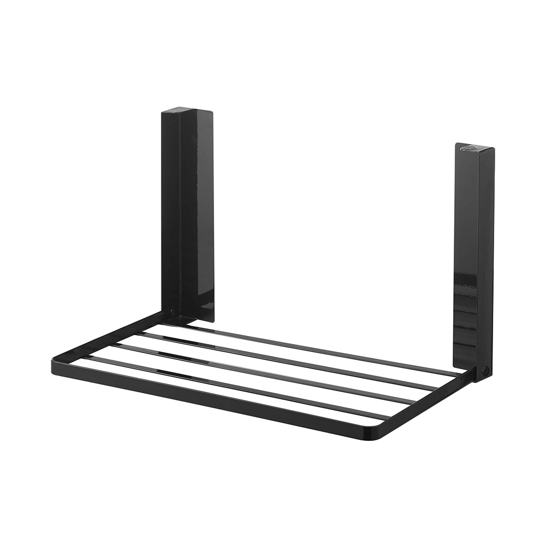 洗濯機横マグネット折り畳み棚 タワー ホワイト