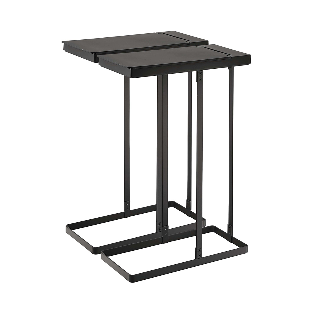 スリム蓋付き分別ゴミ袋ホルダー タワー 45L 2個組 ホワイト