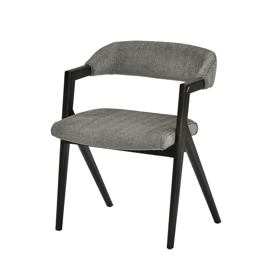 LANNA CHAIR （脚カラー：エボナイズドオーク） エボナイズドオーク / ブラウンレザー